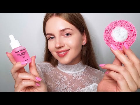 ASMR Doing Your Skincare before Sleep. Personal Attention