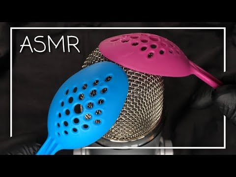 ASMR Rainbow Spoons for intense Tingles! 💙💜 (No Talking)