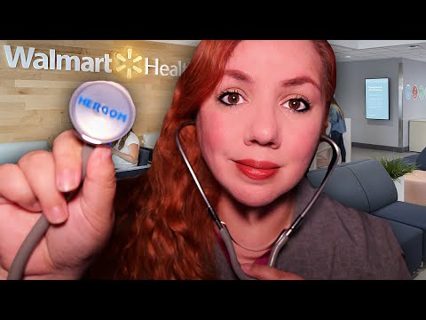 ASMR WALMART Walk In CLINIC: Doctor Exam Roleplay / Keyboard Typing