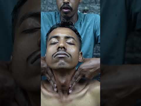 Very Hard Head And Neck Massage ASMR #shorts