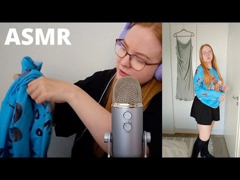 ASMR SUOMI Kirppis löytöjen esittely & try on!