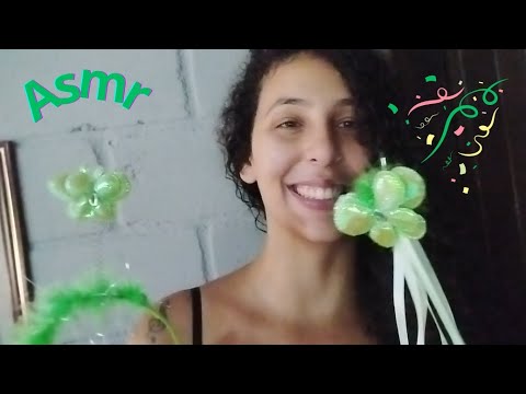 Asmr- Fazendo sua maquiagem para o carnaval 🎊 ( Layered Sounds )