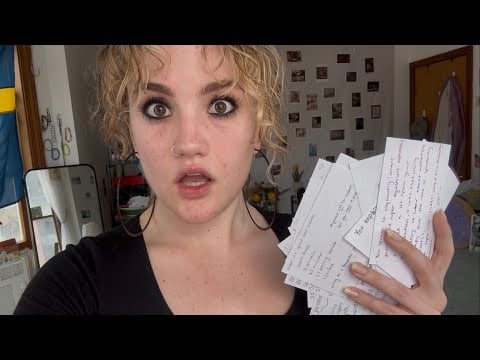 i did something Crazy & reading what my peers said about me (ASMR Personal Attention +city sounds)