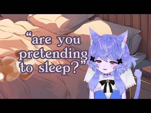 “ASMR” Roleplay: Your Sister Who Keeps Track of Your Sleeping Wakes You Up with the Threat of a Kiss