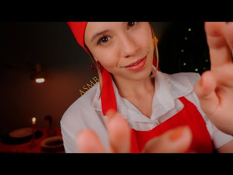 ASMR a Garçonete resolve te fazer MASSAGEM 💆‍♂️ com óleos no restaurante