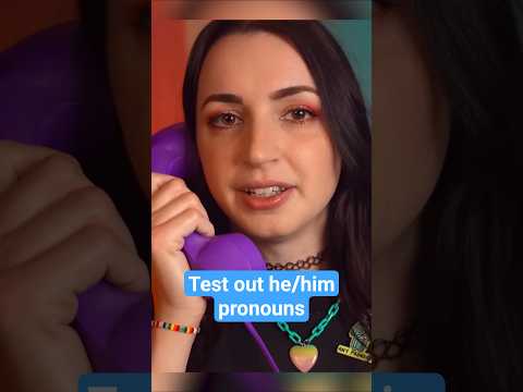 ASMR - Test out he/him pronouns! #shorts