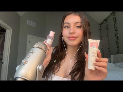 ASMR- Doing your skincare🧼🫧