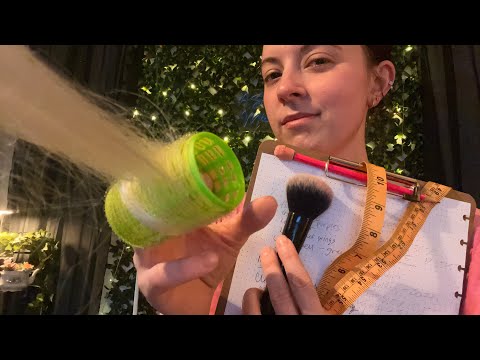 ASMR Halloween Hair, Makeup, & Costume | Measuring, Rummaging, Brushing, Writing, Hair Sounds