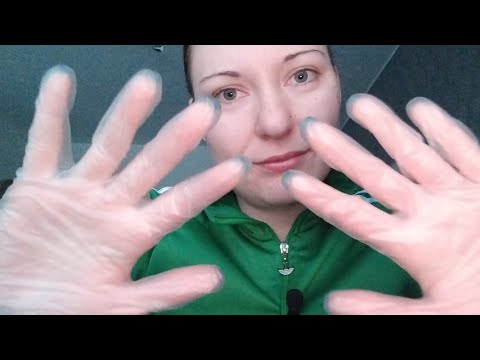 ASMR- Ramble and handmovents with plastic gloves