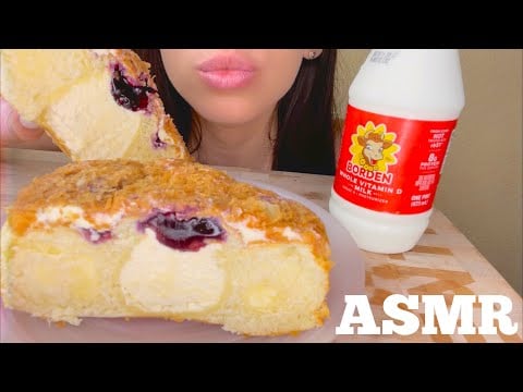 ASMR Eating BREAD + MILK ( SOFT EATING Sounds)