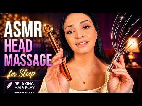 ASMR Head Massage for Sleep | Relaxing Hair Play & Personal Attention