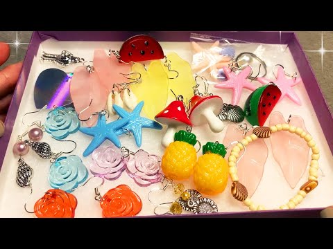 ASMR Earrings Show and Tell (Whispered)