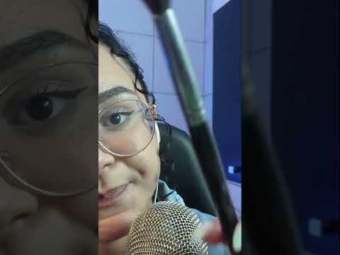 ASMR- Carinho no seu rosto com pincel