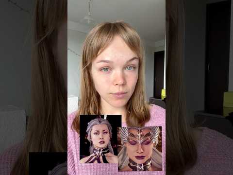 Делаю легкий нюдик Синдел из мортал комбат 🤭 Sindel makeup tutorial mk11 #makeup #shorts #mk11