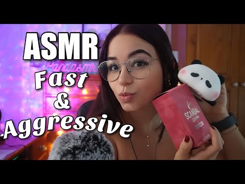 ASMR FAST & AGGRESSIVE🫡😴 (Mucho tapping  + mouth sounds) | Asmr en español para dormir | Pandasmr
