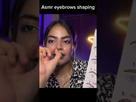 Relaxing Eyebrow makeover #asmr #viral #sleep