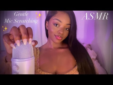 ASMR | Soft Soothing Mic Scratching 🤍✨ & Delicate Mouthsounds for Sleep 💋💤