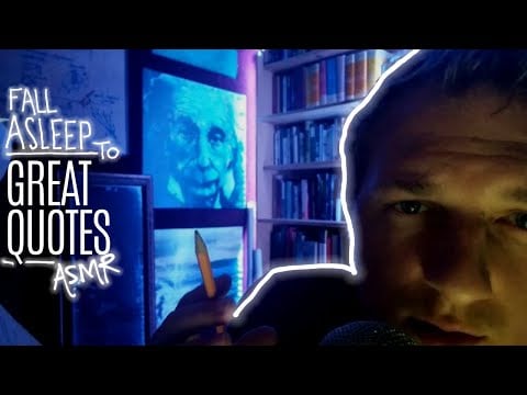 Sleep to Great Quotes | ASMR (Pencil sounds, Book tapping, Page turning, Whisper)