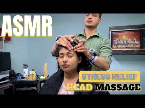 ASMR Head Massage By Barber Rizwan || Shoulder Massage Therapy To Reduce Fatigue & Stress #asmr