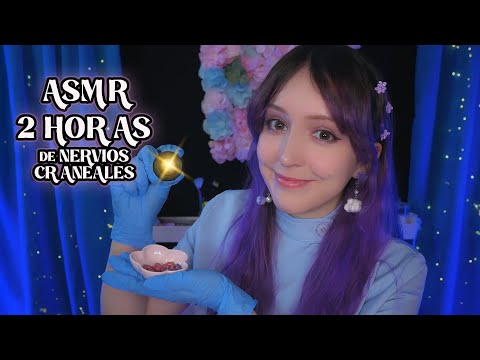 ⭐ASMR 2 HORAS de Exámenes de Nervios CRANEALES 🧠 Asmr SIN ANUNCIOS para Dormir Profundo