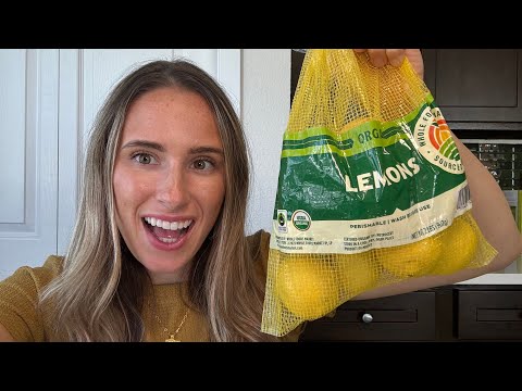 Whole Foods Grocery Haul 🛒🍋 ASMR for Relaxing, Crinkle Sounds, Tracing, Over Explaining