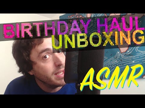 생일 ASMR BIRTHDAY/VALENTINES HAUL OPENING PRESENTS EATING TREATS 먹방