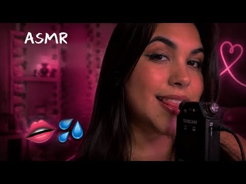 ASMR COM SONS DE BOCA MOLHADOS NO TASCAM 👄💦💤
