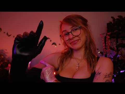 ASMR but I'm ACTUALLY TOUCHING your face (personal attention, gloves, light)