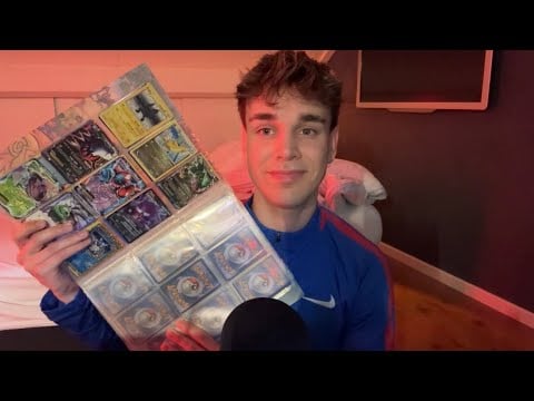 Pokemon ASMR Organizing Trading Cards + Page Flipping Sounds for Sleep & Relaxation