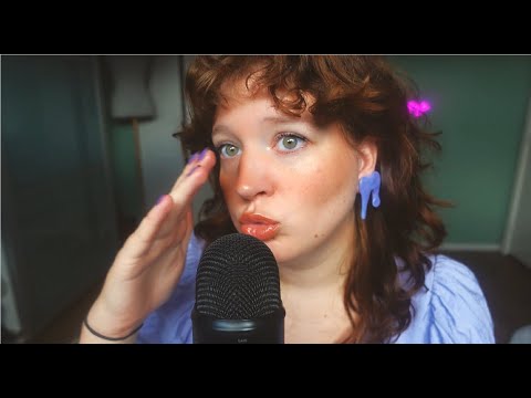 ASMR cupped wet mouth sounds and mic triggers for pure relaxation, no talking.