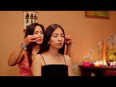 ASMR whispering, hair play/brushing & massage treatment for tingles, relaxation & sleep 💆🏻‍♀️