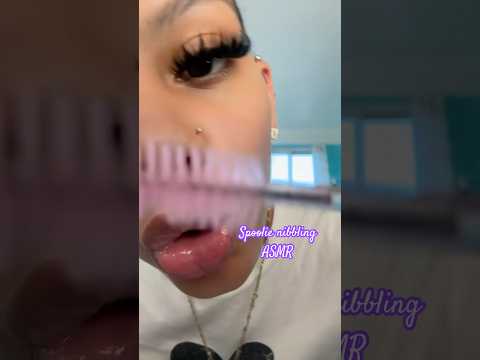I hope you guys enjoy spoolie nibbling #asmr #tingles #asmrcommunity #foryou #mouthsounds