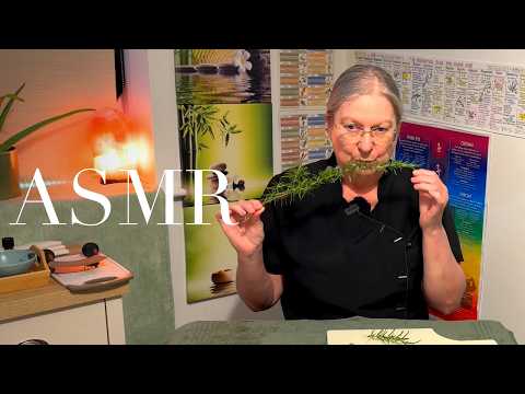 ASMR Using fresh herbs in self care - Rosemary (Unintentional ASMR, Real person ASMR)