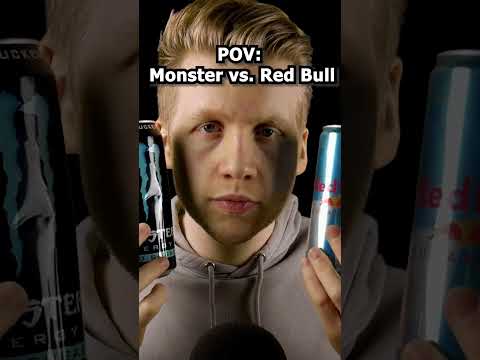 ASMR - POV: Monster vs. Red Bull!  #shorts #asmr #roleplay #deutscheasmr