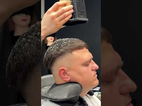 Full video on the channel🙌 #asmr #asmrbarber #haircut #massage #sound #relax #barbershop #barber