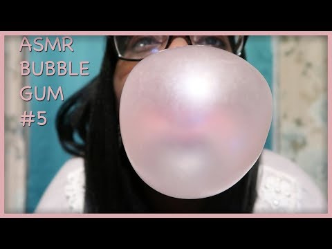 ASMR | BUBBLE GUM #5 | CHEWING GUM | POPPING | BLOWING BUBBLES | BUBBLE YUM