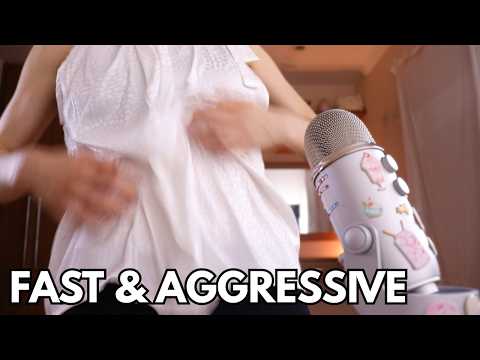 ASMR: ACTUALLY FAST & AGGRESSIVE Fabric Scratching (NOT JUST FAST!)