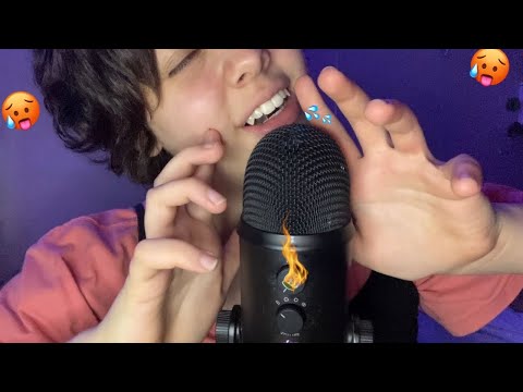 [ASMR INTENSO] 👄💦 Sons de mão e de boca agressivos e inaudíveis👋🏼