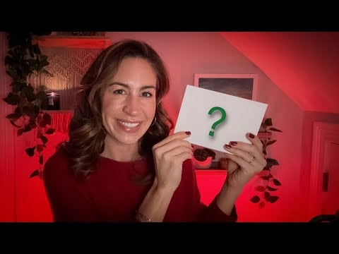 ASMR | Guess the Trigger🎄Holiday Edition| Crinkles, Tapping, Brushing + A Peek at Our Holiday Card 💌