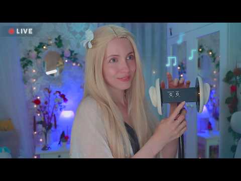 Relaxing 1H Background ASMR 🤍 (Masajes, Mouth Sounds, Besitos, Cantos con ECO...) 🤍🎶