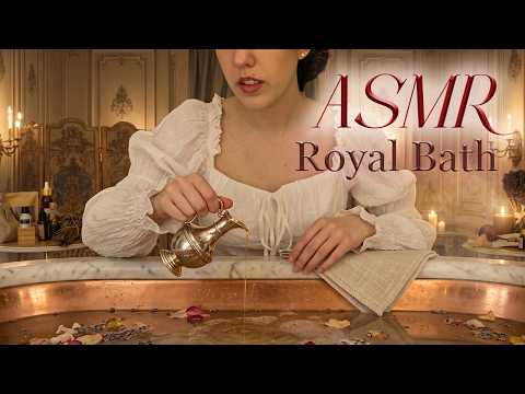 ASMR Royal Handmaiden Prepares Your Night Bath for Sleep
