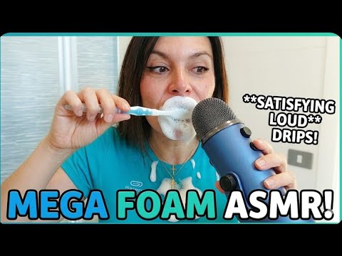 ASMR brushing my teeth with a lot of toothpaste PREVIEW 