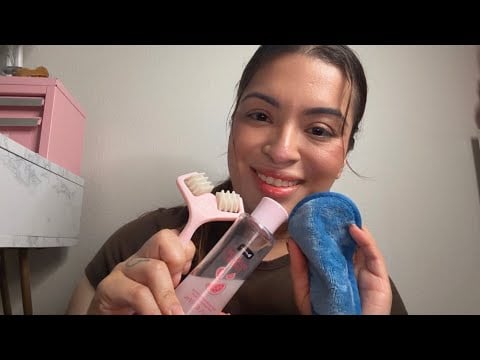 ASMR| Removing your makeup for sleep- personal attention 🩷