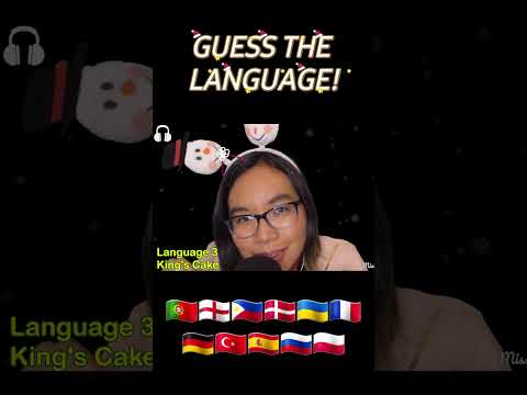 ASMR CHRISTMAS GUESS THE LANGUAGE CHALLENGE 🎅🎄 #shorts #asmrshorts #asmrlanguages