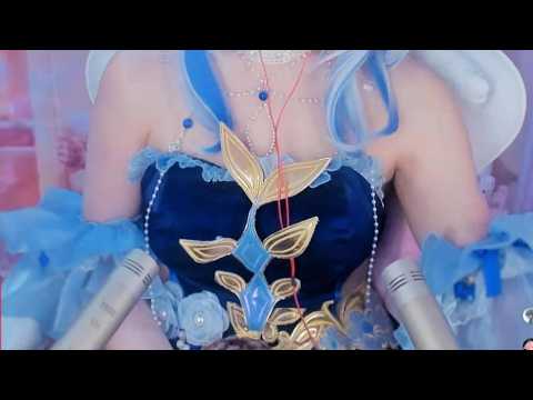 ASMR Hatsune Miku Cosplay 💙 Maid Long Nails Sleep Sounds