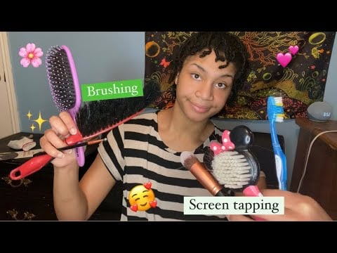 ASMR - Screen Tapping & Brushing (Kayla)