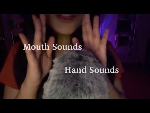 ASMR Wet and Dry Mouth Sounds, Hand sounds, Hand movements 🦋