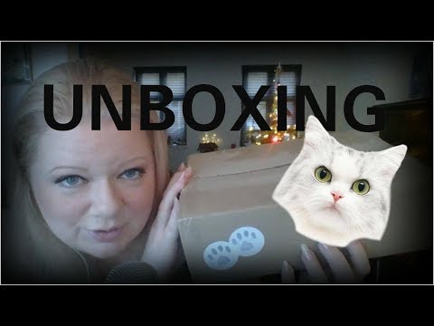 ASMR Unboxing Cat Treats And More [Whispering]