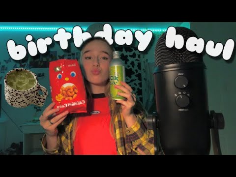 ASMR birthday haul | what I got for my birthday