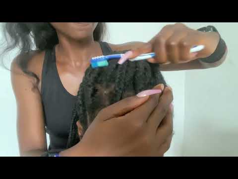 ASMR HEAD SCRATCHING, EAR CLEANING, SPIT PAINTING, EAR MASSAGE, MOUTH SOUND, NECK MASSAGE